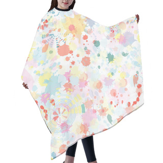 Personality  Watercolor Abstract Background Hair Cutting Cape