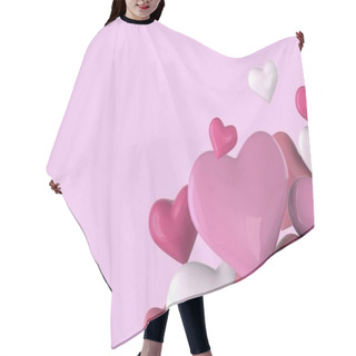 Personality  Colorful Hearts, Love Background  Hair Cutting Cape