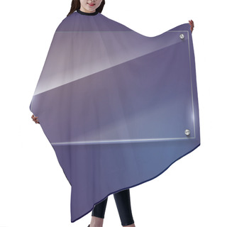 Personality  Vector Glass Frame With Rivets Hair Cutting Cape