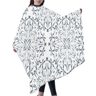 Personality  Lacy Drawing On White Background Hair Cutting Cape