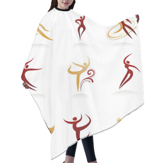 Personality  Dancing Sillhuettes Hair Cutting Cape