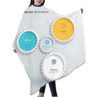 Personality  Icons And Footnotes For Information Graphics Hair Cutting Cape