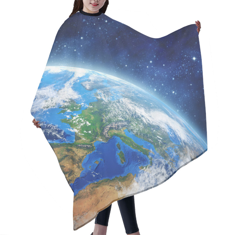 Personality  Face Of The Earth Hair Cutting Cape