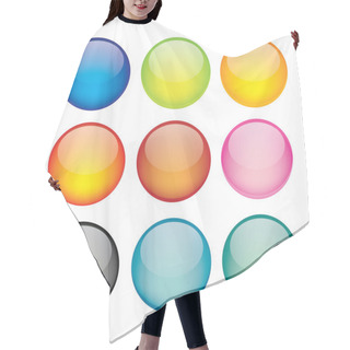 Personality  Set Of Network Sphere Icons Hair Cutting Cape