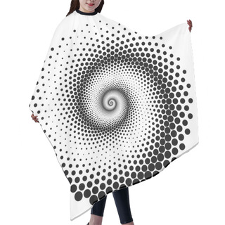 Personality  Design Spiral Dots Backdrop Hair Cutting Cape