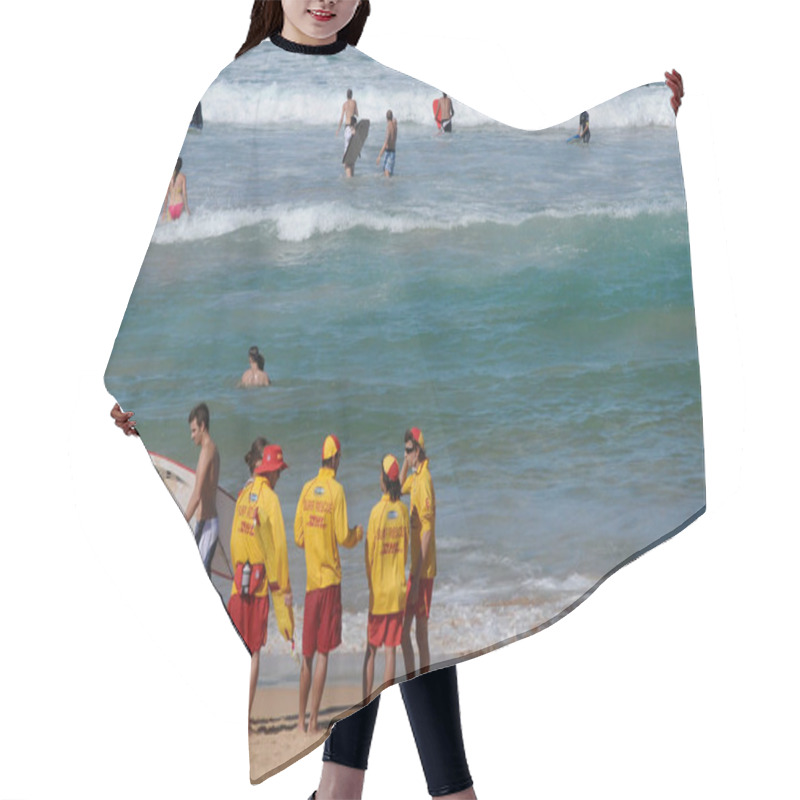 Personality  A Meeting Of Lifeguards At Manly Beach In Sydney, Australia Hair Cutting Cape