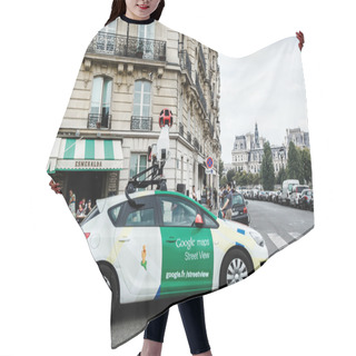 Personality  Paris, France - 04 September 2014: Google Car On The Paris Streets Hair Cutting Cape