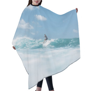 Personality  Surfer In Ocean Hair Cutting Cape