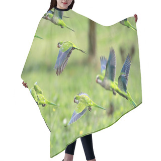 Personality  Flock Of Parrots In Flight Hair Cutting Cape
