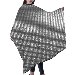 Personality  Black And White Mosaic. Hair Cutting Cape