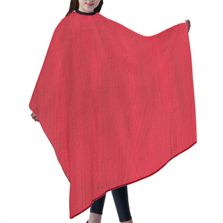 Personality  Elevated View Of Red Powder Template Hair Cutting Cape