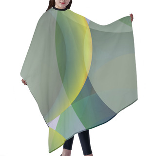 Personality  Abstract Background Multicolored Circle Geometric Pattern. Hair Cutting Cape