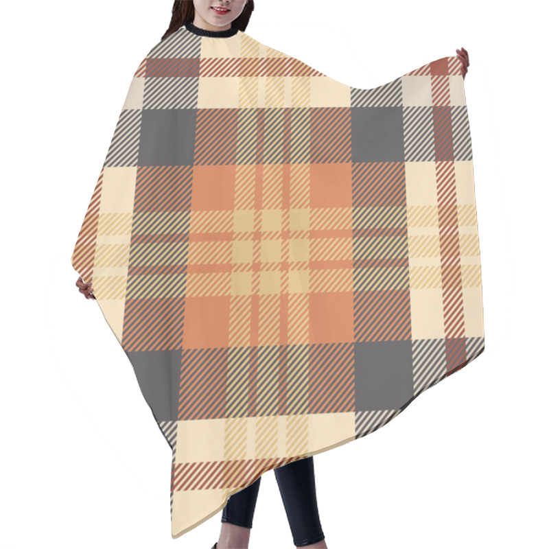 Personality  Plaid Pattern Hair Cutting Cape