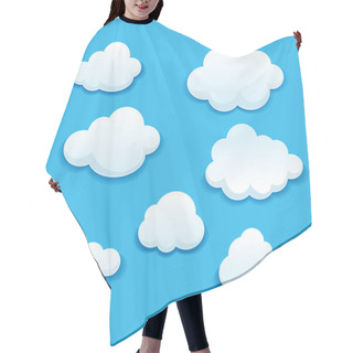 Personality  White Clouds Set Hair Cutting Cape