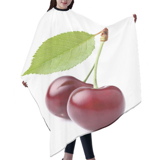 Personality  Sweet Ripe Cherry With Leaf Hair Cutting Cape