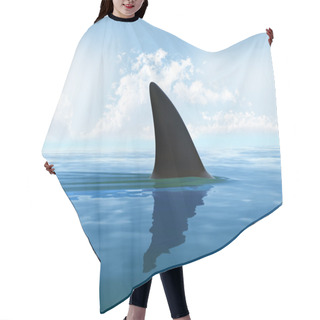 Personality  Shark Fin Above Water  Hair Cutting Cape