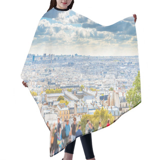 Personality  Panorama City Of Paris From Montmartre. Beautiful Travel Cityscape Hair Cutting Cape