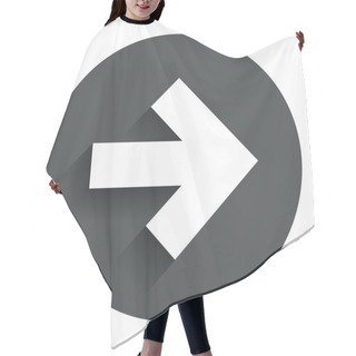 Personality  Arrow Sign Icon. Next Button. Navigation Symbol Hair Cutting Cape
