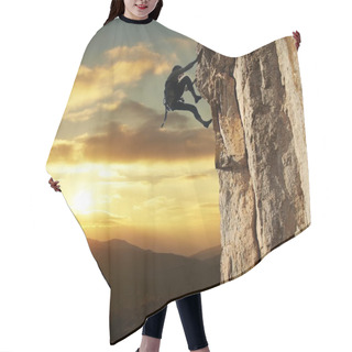 Personality  Climber On Sunset Hair Cutting Cape