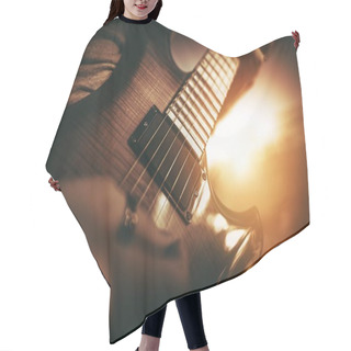 Personality  Electric Guitar Performance Hair Cutting Cape