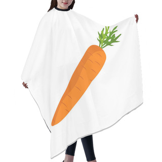 Personality  Crunchy Carrot Vector Icon On White Background Hair Cutting Cape
