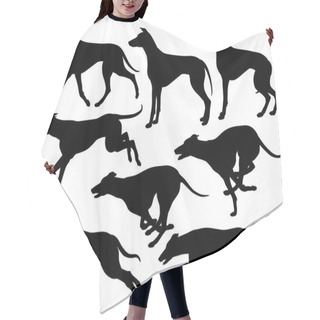 Personality  Greyhound Dog Silhouettes Hair Cutting Cape