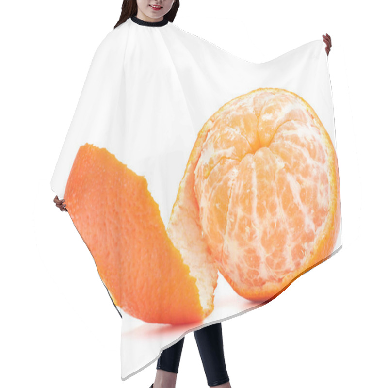 Personality  Peeled tangerine or mandarin fruit hair cutting cape