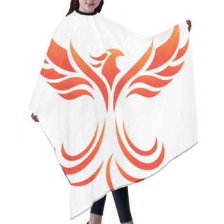 Personality  Vector Illustration Of Phoenix Fire Logo Hair Cutting Cape