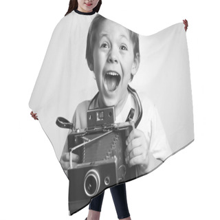 Personality  Insant Camera Kid Hair Cutting Cape