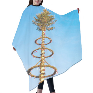 Personality  May Pole Top Hair Cutting Cape