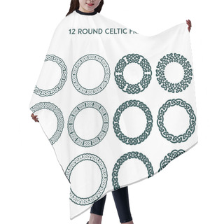 Personality  Round Celtic Frames Hair Cutting Cape