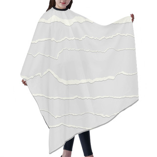 Personality  Seamless Paper Rips Hair Cutting Cape