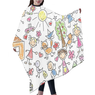 Personality  Childrens Drawings Hair Cutting Cape