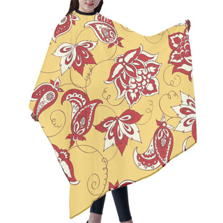 Personality  Seamless Floral Paisley Pattern Hair Cutting Cape