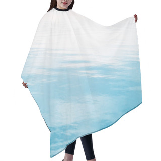 Personality  Blue Relaxing Sea Or Ocean Water Surface Background Hair Cutting Cape