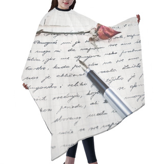 Personality  Love Letter With A Rose Hair Cutting Cape