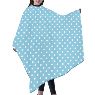 Personality  Seamless Blue Polka Dot Background Hair Cutting Cape