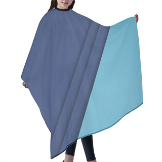 Personality  Dark And Bright Blue Geometric Paper Background  Hair Cutting Cape