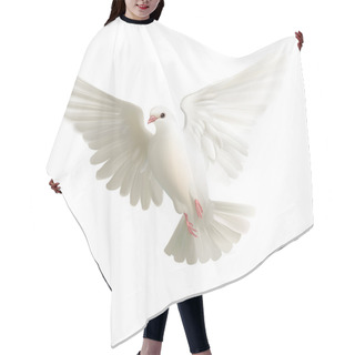 Personality  Beautiful White Pigeon Hair Cutting Cape