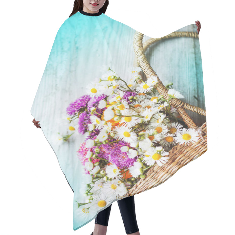 Personality  Flowers In The Basket Hair Cutting Cape