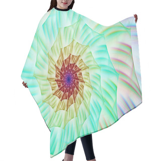 Personality  Abstract Fractal Patterns And Shapes.Mysterious Psychedelic Relaxation Pattern. Dynamic Flowing Natural Forms. Sacred Geometry.Mystical Spirals. Bright Colors In The Hippie Style. Hair Cutting Cape