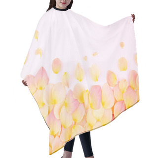 Personality  Rose Petals On A Light Background Hair Cutting Cape