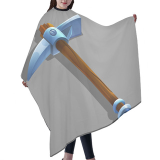 Personality  Cartoon Mine Pickaxe.   Hair Cutting Cape