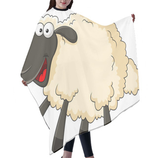 Personality  Smiling Sheep Cartoon Hair Cutting Cape