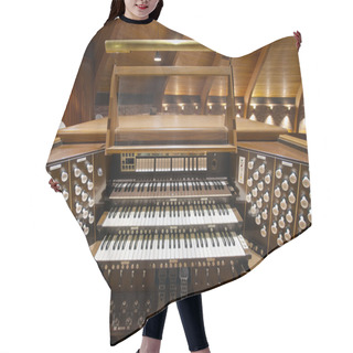 Personality  Church Pipe Organ Keyboards Hair Cutting Cape