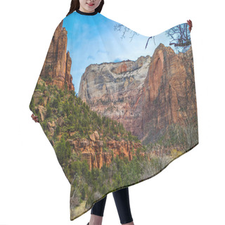 Personality  Mountain Ridges In Zion National Park, Utah Hair Cutting Cape