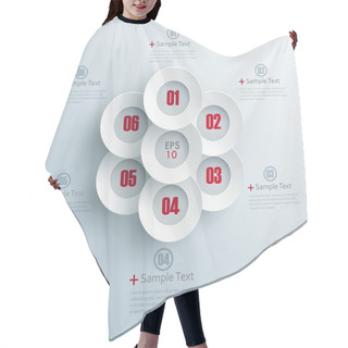 Personality  Vector Progress Options One, Two, Three, Four, Five, Six Options Hair Cutting Cape
