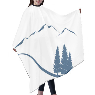 Personality  Mountains And Firs Hair Cutting Cape