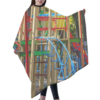 Personality  Colorful Playground Equipment For Children In Public Park Hair Cutting Cape