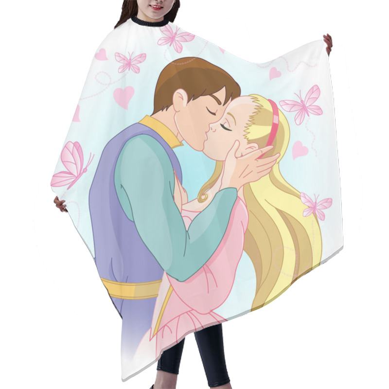 Personality  Kissing Couple Hair Cutting Cape